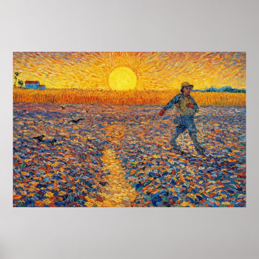 Der Sämann von Vincent van Gogh Poster (Vorne)