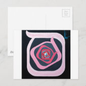 Der Samekh-Brief - hebräisches Alphabet Postkarte (Vorne/Hinten)