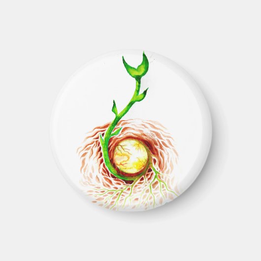 Der Samen von Lebensplakat Leinwand Postkartenmagn Magnet (Vorne)