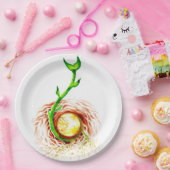 Der Samen von Lebensplakat Leinwand Postkartenmagn Pappteller (Party)