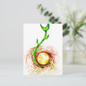 Der Samen von Leinwand des Lebensplakats Postkarte (Stehend Vorderseite)