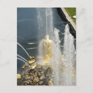 Der Samson-Brunnen, Peterhof, St. Petersburg Postkarte