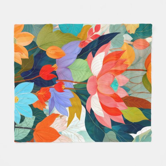 Der Samtgarten Fleecedecke (Vorderseite (Horizontal))