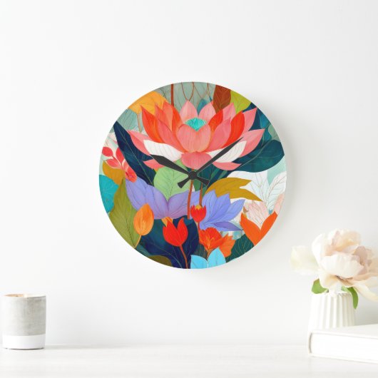 Der Samtgarten Große Wanduhr (Zuhause)