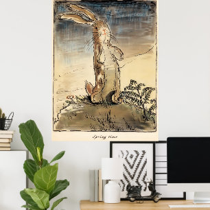 Der Samtkaninchen , Frühling Poster