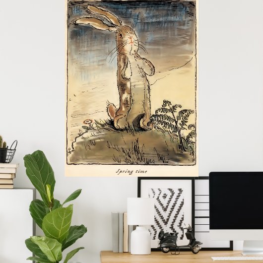 Der Samtkaninchen , Frühling Poster (Heimbüro)