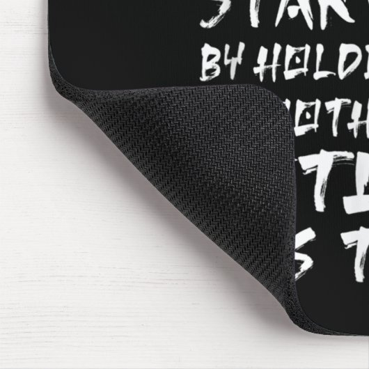 Der Samurai gibt vor, selbst wenn er klug verhunge Mousepad (Ecke)