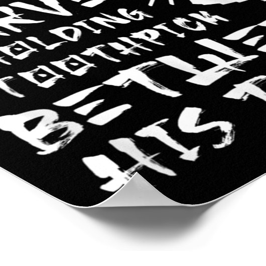 Der Samurai gibt vor, selbst wenn er klug verhunge Poster (Ecke)