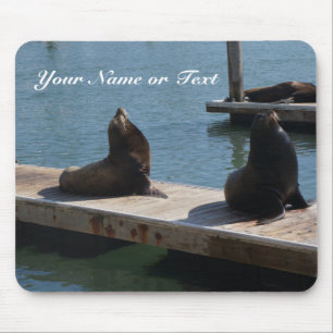 Der San Francisco Pier-39 Mausunterlage Seelöwe-#3 Mousepad