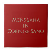 Der Sana der Männer in Corpore Sano Fliese (Vorderseite)