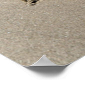 Der Sand des Strandes Poster (Ecke)