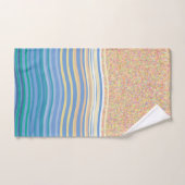 Der Sand und die Wellen am Meer Badhandtuch Set (Handtuch)