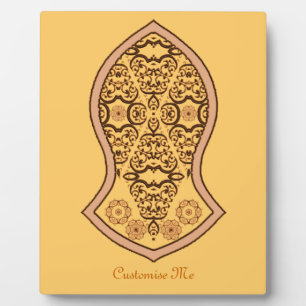 Der Sandal des Propheten (Orange) Fotoplatte