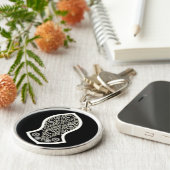 Der Sandal des Propheten (weiß) Schlüsselanhänger (Seite)