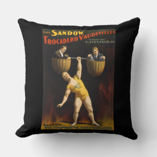 Der Sandow Eugen Sandow Vaudeville-Gewichtheber Kissen