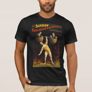Der Sandow Eugen Sandow Vaudeville-Gewichtheber T-Shirt