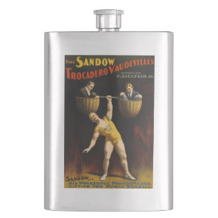 Der Sandow Eugen Sandow Vaudeville Kraftsportler Flachmann