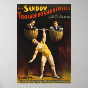 Der Sandow Eugen Sandow Vaudeville Kraftsportler Poster