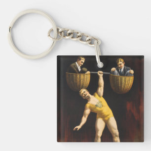 Der Sandow Eugen Sandow Vaudeville Kraftsportler Schlüsselanhänger