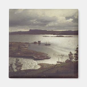 Der Sandvik Fiord von Hans Gude Magnet