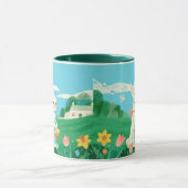 Der sanfte Bauernhase Kind Ones Whimsical Kaffee Tasse (Zentrum)