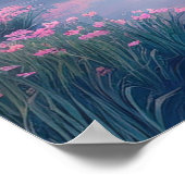 Der sanfte Fluss eines ruhigen Flusses Poster (Ecke)