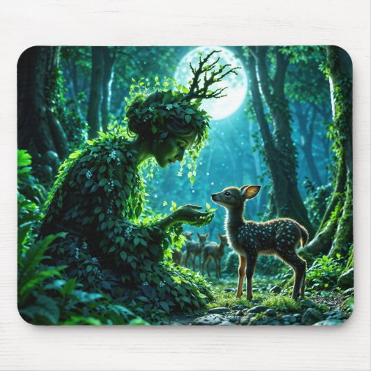 Der sanfte Hauch der Mutter Natur auf einem geflec Mousepad (Vorne)