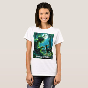Der sanfte Hauch der Mutter Natur auf einem geflec T-Shirt