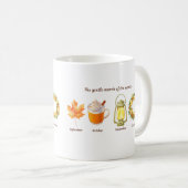 Der sanfte März der Monate - Herbstsymbolismus Kaffeetasse (VorderseiteRechts)