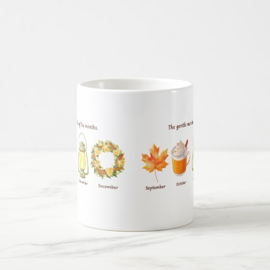 Der sanfte März der Monate - Herbstsymbolismus Kaffeetasse (Mittel)