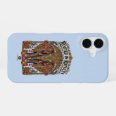 Der sanfte Riese: Künstlerisches Elefantendesign iPhone 16 Hülle (Rückseite (Horizontal))