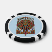 Der sanfte Riese: Künstlerisches Elefantendesign Pokerchips (Einzeln)
