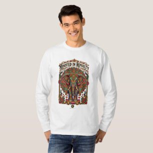 Der sanfte Riese: Künstlerisches Elefantendesign T-Shirt