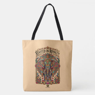 Der sanfte Riese: Künstlerisches Elefantendesign Tasche
