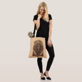 Der sanfte Riese: Künstlerisches Elefantendesign Tasche (Am Model)