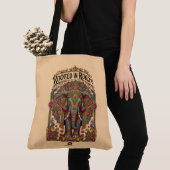 Der sanfte Riese: Künstlerisches Elefantendesign Tasche (Von Nahem)