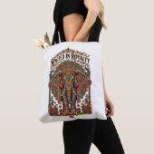 Der sanfte Riese: Künstlerisches Elefantendesign Tasche (Von Nahem)