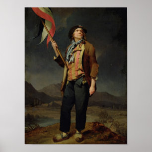Der Sänger Chenard, als Sans-Culotte, 1792 Poster