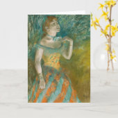 Der Sänger in Grün | Edgar Degas Karte (Gelbe Blume)
