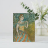 Der Sänger in Grün - Edgar Degas Postkarte (Stehend Vorderseite)