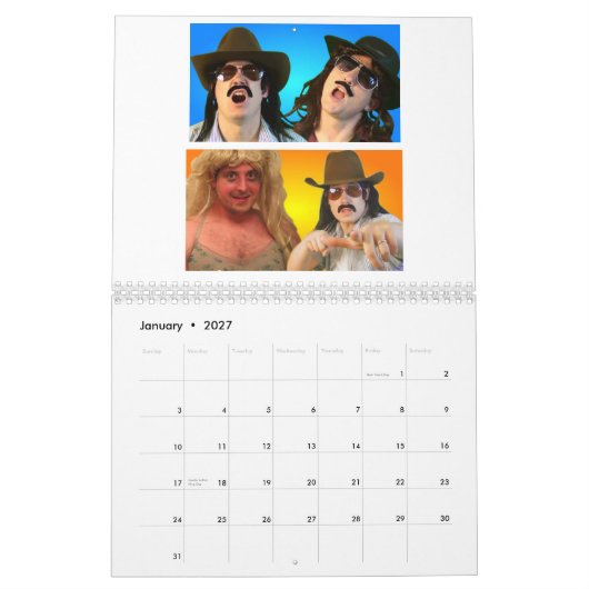 Der Sangin Cowboy-offizielle Kalender (Jan 2027)