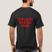 DER SANITÄTER, RETTEND LEBT… T-Shirt (Rückseite)