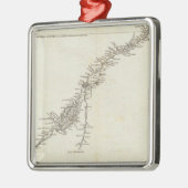 Der Sankt-Lorenz-Strom in Kanada Silbernes Ornament (Links)