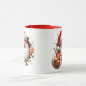 Der Santa bricht aus Tasse (Zentrum)