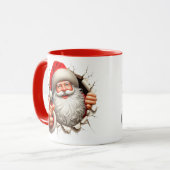 Der Santa bricht aus Tasse (Vorderseite Links)