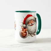 Der Santa bricht aus Tasse (VorderseiteRechts)
