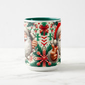 Der Santa bricht aus Tasse (Zentrum)