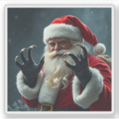 Der Santa "CLAWS" Aufkleber (Vorderseite)