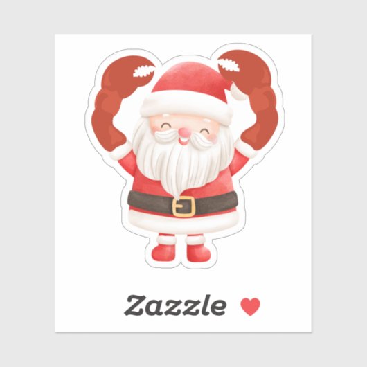 Der Santa "CLAWS" Aufkleber (Blatt)