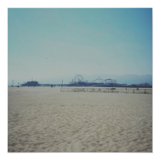 Der Santa Monica Pier  Poster (Vorderseite)